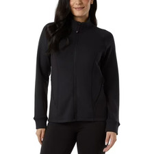 32 Degrees Heat Women's Tech Full Zip Fleece Jacket, Black, Size: Medium, New