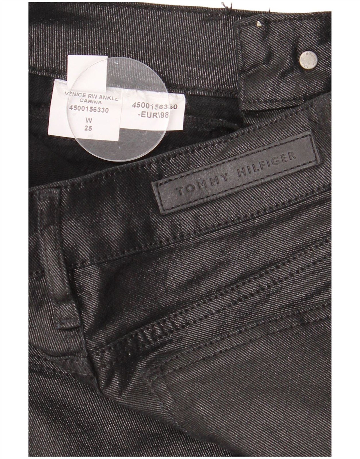 Tommy Hilfiger Womens Skinny Jeans W25 L26 Black DL14 thumbnail 3