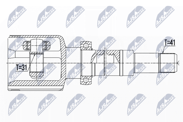 NTY Gelenksatz, Antriebswelle NPW-FR-059 FüR Ford-image