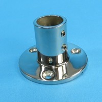 Ø 22 Mm Rohr Edelstahl Beschlag Reling Fuß Flansch Boot Rund Bimini Verbinder
