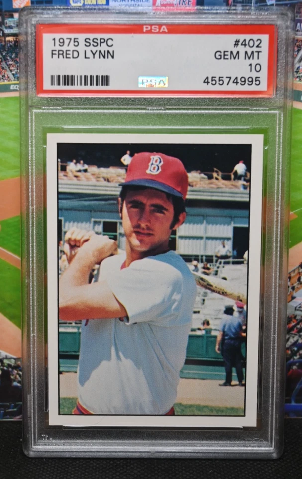 1975 SSPC #402 Fred Lynn PSA 10 Gem Mint - Image 2 of 3