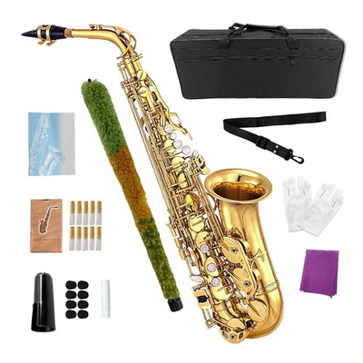 #ad Alto Saxophone Eb kit Complete Beginner Saxophone with Case $225.00