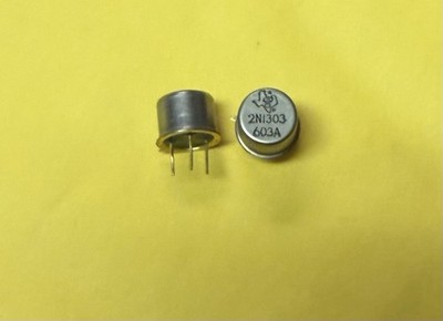 (2) 2N1303 Germanium PNP Texas Instruments Gold Leads NOS