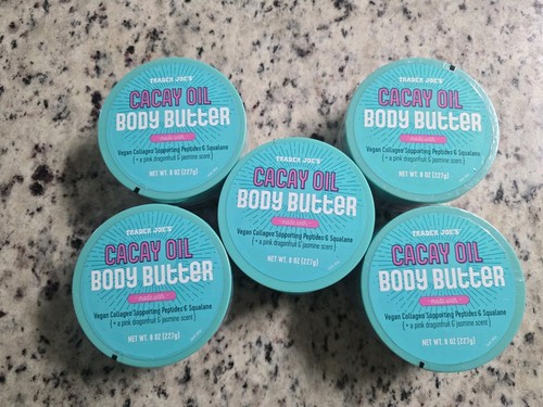 5 Pack Trader Joe’s Cacay Oil Body Butter 8 oz each – Limited Edition - Picture 1 of 3