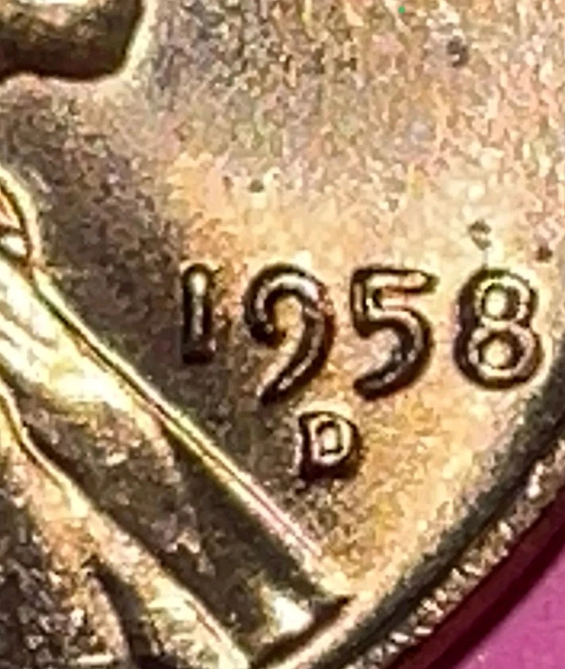 1958 "D" wheat penny- Great Condition  - Image 2 of 3