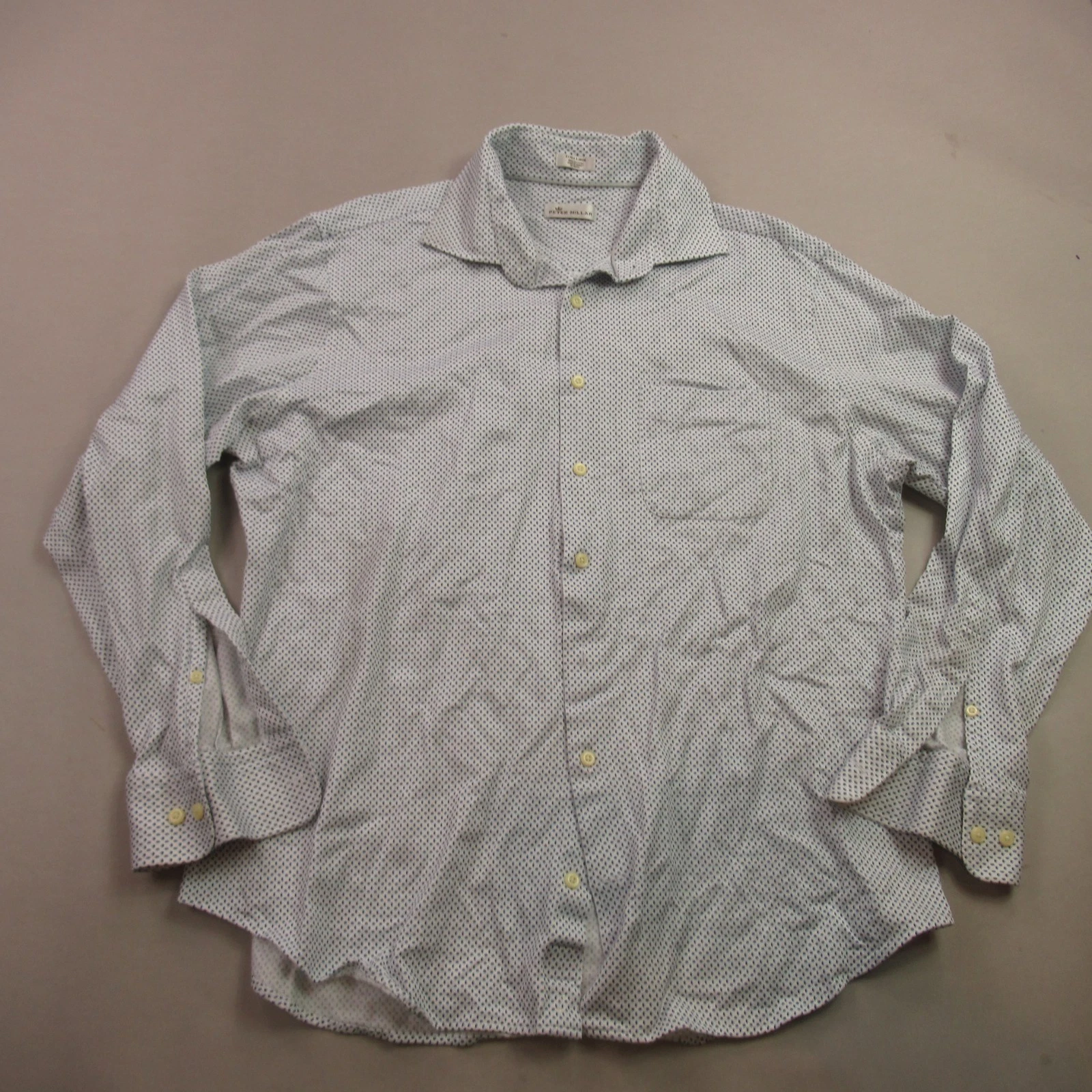 Peter Millar Shirt Mens XL Long Sleeve Button Front Casual Lightweight