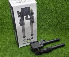 MDT GRND-POD Bipod RRS Dovetail/ARCA Mount, Carbon Fiber Legs - 105561-BLK