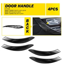 4X For BMW F30 F31 320i 328i 13-18 Carbon Fiber Interior Door Handle Cover EPY