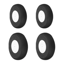 RC Airplane Wheels Set, 1"/2.2" Dia RC Airplane Aircraft Sponge Wheels Pack of 4