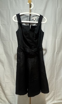 target black midi dress Isaac Mizrahi for cocktail style fit-and-flare size 6 Blue dresses A-line V Neck Satin Color:Dusty_Blue Dress it up or