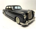 VINTAGE JAPAN TIN MERCEDES 219 SEDAN w180 PONTON BANDAI FRICTION TOY CAR 20cm