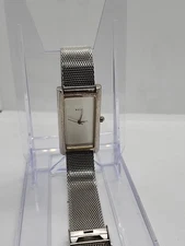 Relic by Fossil ZR-33200 Quartz Watch Silver Rectangular Case Mesh Band...