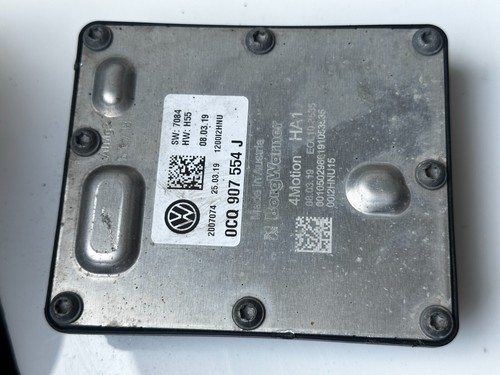 2018 - 2023 VolksWagen Audi Differential Control Module Unit 0CQ 907 554 J OEM - Picture 3 of 3
