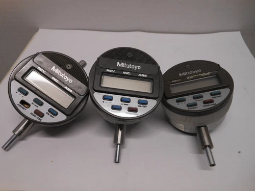 Lot Of 3 Mitutoyo Digital Indicators 1/2 Travel For Parts  Or Repair