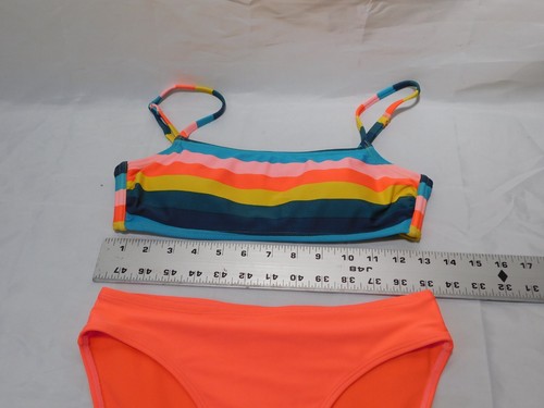 xhilaration Multi-color Bikini in size Top Med Bottom 10/12 - Picture 9 of 10