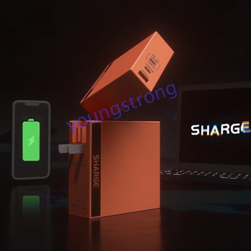 Sharge 140W GaN 3 Port PD Fast Charging Wall Charger Cable For Macbook Pro Ipad - Picture 3 of 10