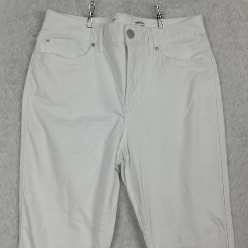 Jeans donna Seven7 vita alta skinny crop bianco denim aderente alla pelle elasticizzato 12 - Foto 11 di 13