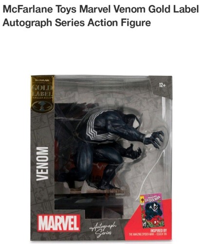 McFarlane Toys Marvel Venom Gold Label Series Statue AUTOGRAPHED TODD MCFARLANE