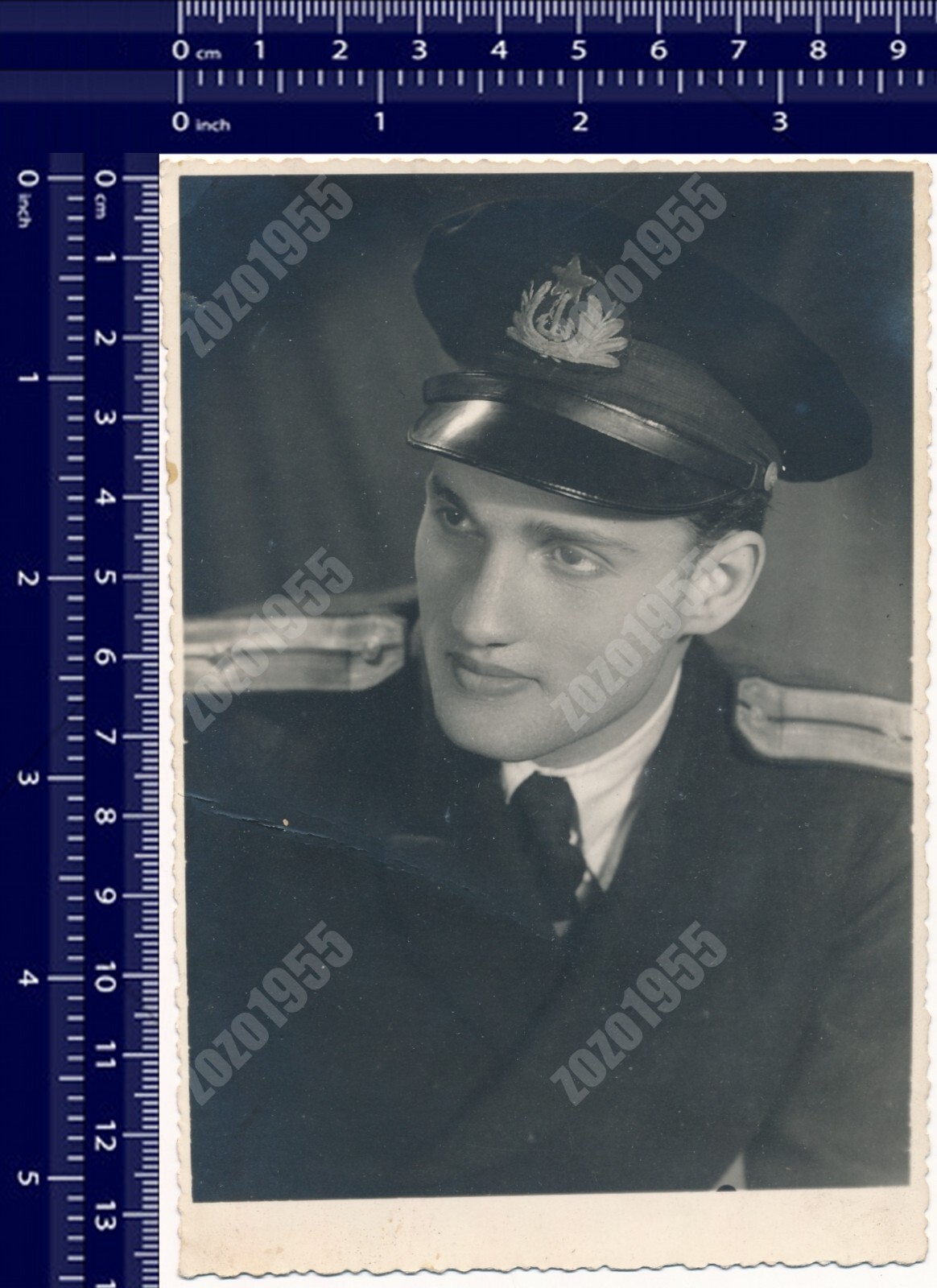 Yugoslav Soldier Uniform Military Army Big Lips Man Portrait Photo Original