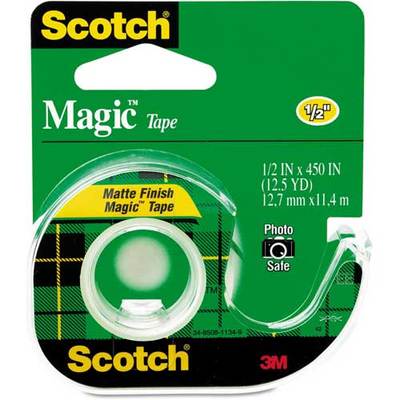 Scotch Magic Tape #104, Handheld Dispensers, NEW, 24 ROLLS, low price, FREE S/H