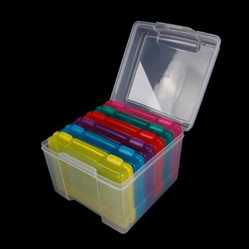 Photo Storage Box 6 x 4 Picture Album Organizer Photograph Container Case
