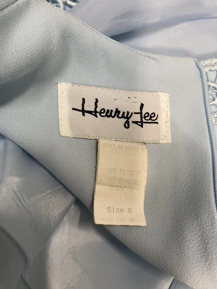 Chaqueta y Vestido Vintage Dos Piezas TALLA 8 Funda Azul HENRY LEE 60s 70s 80s 90s Foto 4 de 4