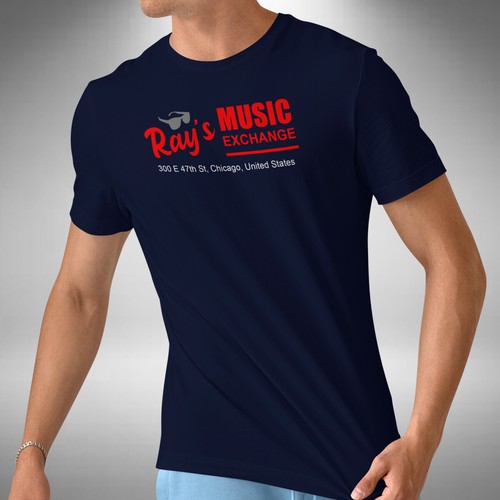 Rays Music Exchange T-Shirt Funny Blues Brothers Inspired Classic 80s Movie - Picture 3 of 6