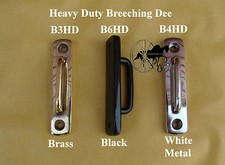 Horse Carriage Gig Solid Brass Stainless Shaft Heavy Duty Breeching Loop Dee