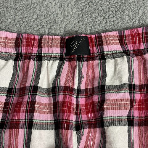 Victoria's Secret Shorts Womens Small, Plaid Metallic Multicolor, comfort cozy - Picture 3 of 9