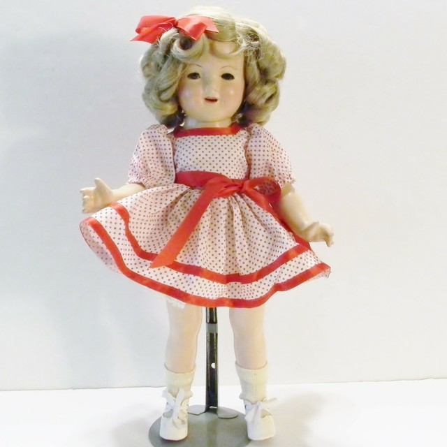 shirley temple red polka dot dress