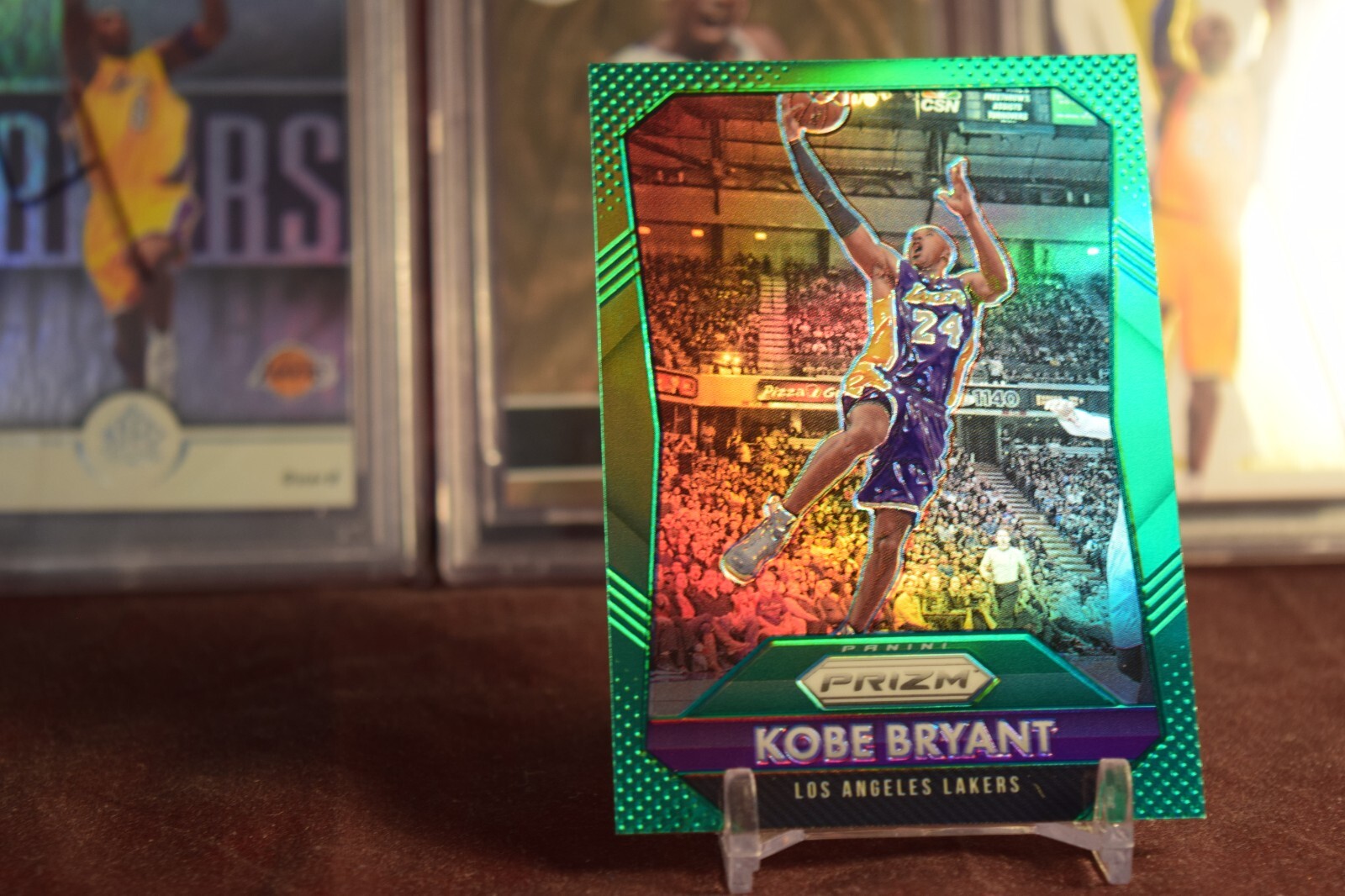 2015-16 Prizm Kobe Bryant Green Prizm #182 Sharp!  See All Listings of Kobe