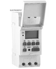 120V Time Relay Switch Programmable 7 Day 24Hr timer 16 Shedules, Battery Backup