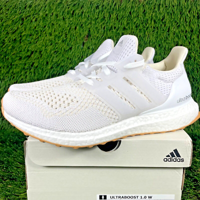 Adidas Ultraboost 1.0 Womens 8.5 White Off White Gum Bottom