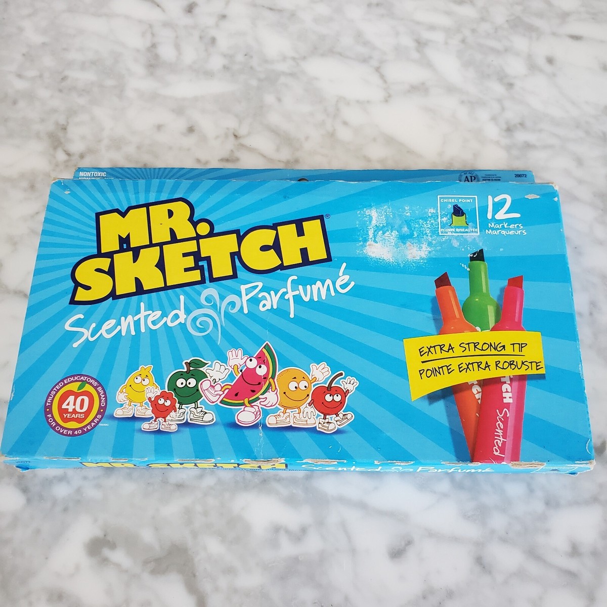 Vintage Mr. Sketch Watercolor Markers Scented Assorted Colors, Set
