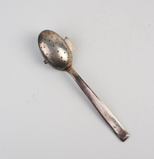 Krupp Teelöffel Verschlusslöffel Versilbert Art Deco Ca. 14 Cm lang 41g