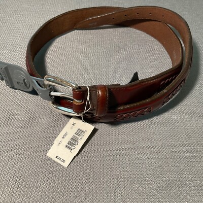 Brighton Braided Leather Belt Size 36 Brighton Vintage Womens Size L 36 main image 2