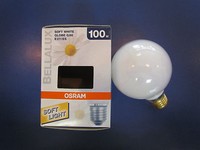 Osram Bellalux Soft White Globe G80 E27 100 Watt Opal Weis