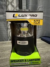 lux pro 572 lumen speaker & Lantern rechargeable Bluetooth + Power Bank LP1530