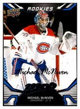 Michael McNiven RC 2022-23 Upper Deck MVP Blue Script #238 ROOKIE NHL C ID:65708