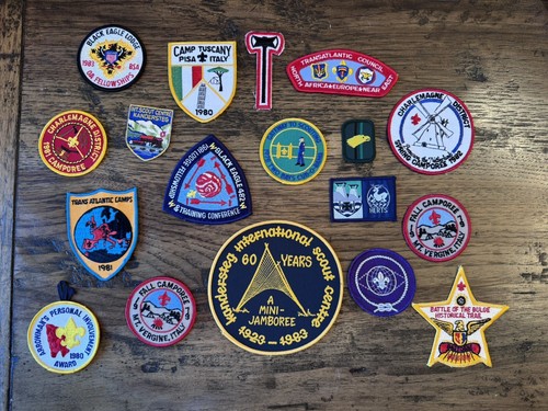 Boy Scout Scouts Jacket Patch Iron Sew Italy Kandersteg Camporee Europe 1981