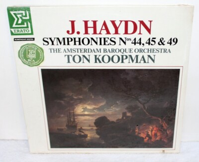 J Haydn ~ Symphonies No 44, 45, La Grande ~ 1986 Erato EPR-15525 ~ Sealed LP VG+