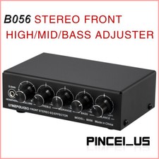 B056 Front Stereo EQ Effector Stereo Preamplifier Treble Mid-Tone Bass USB 5V