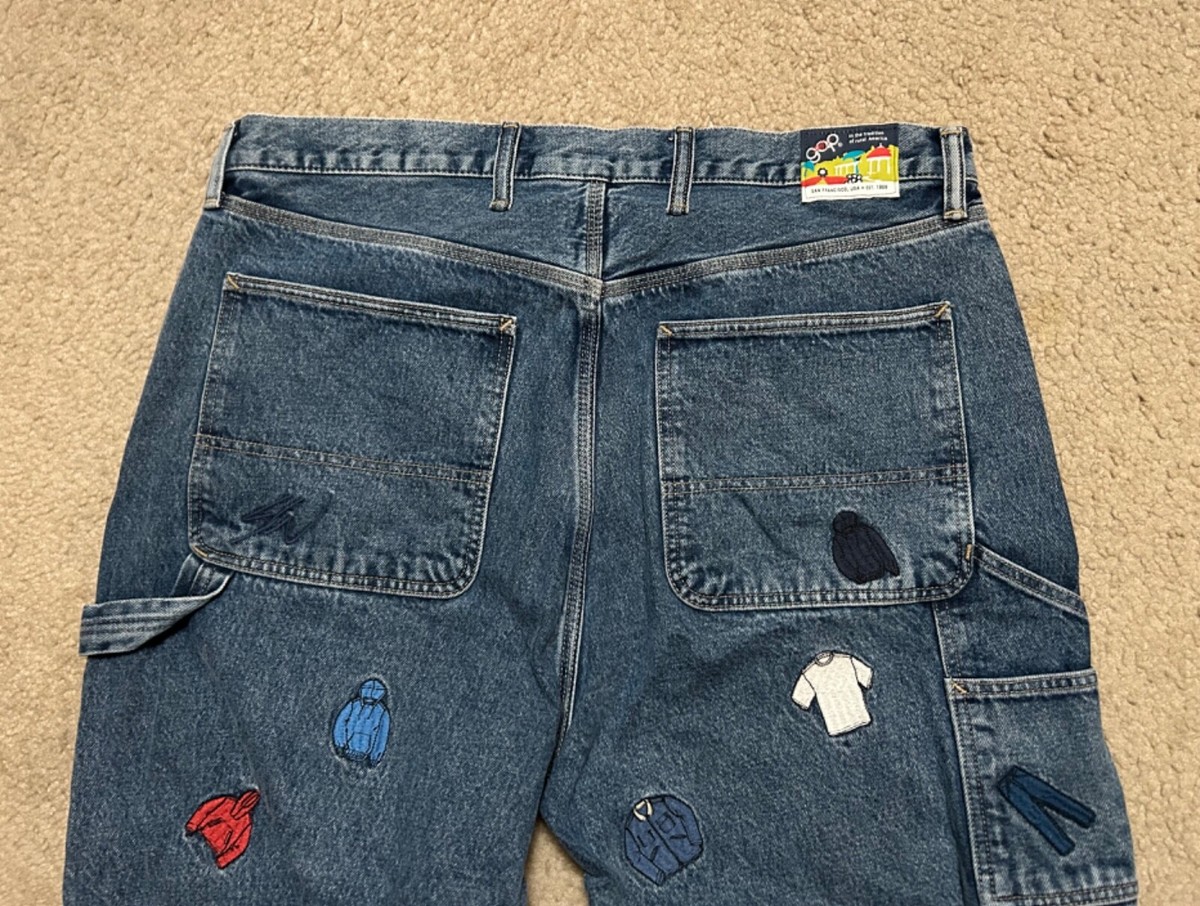 パンツ OLD GAP 00s denim painter pants W34 6e8b658dc2fcc8db21236dcb97c6fb