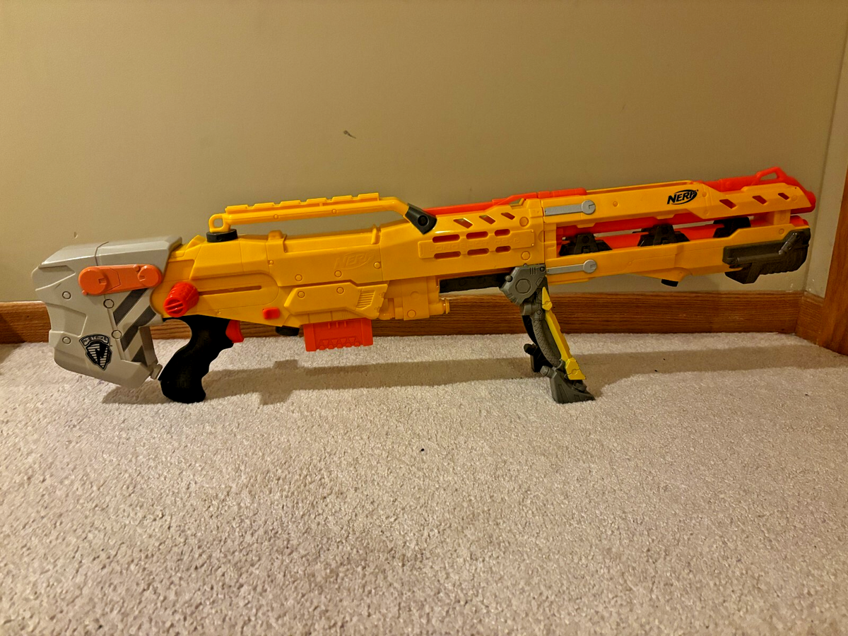NERF Gun Longshot CS-6 N-Strike Sniper Toy Blaster -NO SCOPE