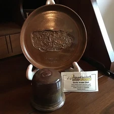 Mudworks Pottery Garlic Grater Bread Dipping Dish + Salt Shaker Paperweight