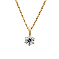 Orolino AnhäNger Kette Collier SolitäR 750 Gold Gelb Diamant Brillant 1,0Ct.Neu