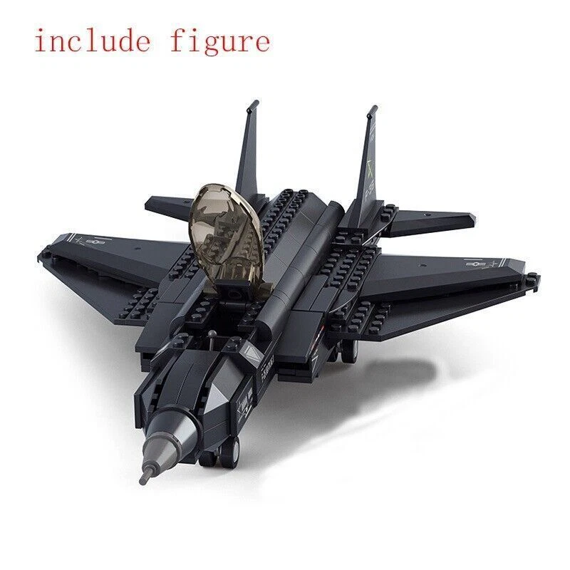 New Building Blocks MOC Military Stealth Fighter Jet F-35 Aircraft Bricks Toys M - Image 2 of 4