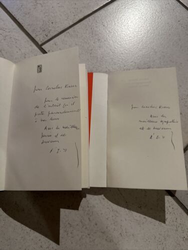 Dwie podpisane książki Edmonda Jabesa - Zdjęcie 1 z 2