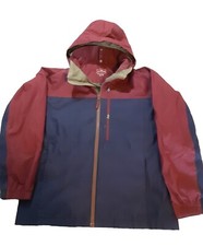 L.L. Bean Jacket Teen size XL 18 Nylon Hooded Lined Windbreaker Jacket 3 Color