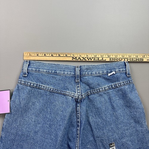 Vintage Lee Pleated Jeans Women's 10 Medium Blue Denim High Rise Mom USA Made - Picture 15 of 17